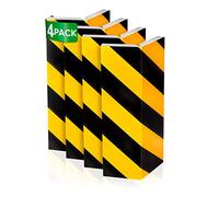 NURADA Paracolpi Garage. Protezione Portiere Auto. Pack 4. Paracolpi Portiere Auto. Paraspigoli Angolari. Angolari per Muro. Paraspigoli Gommapiuma. 40x20x2cm (Giallo riflettente)