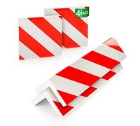 NURADA Paracolpi Garage. Protezione Portiere Auto. Pack 5. Paracolpi Portiere Auto. Paraspigoli Angolari. Angolari per Muro. Paraspigoli Gommapiuma. (2 unità 40x20x2cm + 2 unità 20x20x2cm) (Rosso)