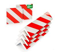 NURADA Paracolpi Garage. Protezione Portiere Auto. Pack 5. Paracolpi Portiere Auto. Paraspigoli Angolari. Angolari per Muro. Paraspigoli Gommapiuma. (4 unità 40x20x2cm + 2 unità 20x20x2cm) (Rosso)