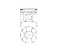 NÜRAL 87-307600-40 Pistone per CHEVROLET,HONDA,OPEL,VAUXHALL