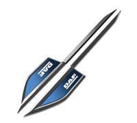 NURCIX 2 Pezzi Auto Metallo Segno Laterale Logo Adesivo, per DAF XF 95 105 Decalcomania del Distintivo Car Decorative Styling Accessori,B/Blue