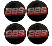 NURCIX 4 Pezzi Auto Coprimozzi Adesivi Antipolvere, per BBS 60MM Tappi Centrali con Logo Accessori protettivi