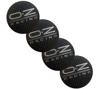 NURCIX 4 Pezzi Auto Coprimozzi Adesivi Antipolvere, per O.Z oz 56MM Tappi Centrali con Logo Accessori protettivi,C