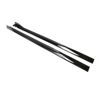 NURCIX Auto ABC/Carbonio Fibra Alettoni Laterali Estensione, per Abarth 595 695 595C 124 Spider Grande Punto Splitter Labbro Diffusore Winglets Anti-collisione AntiGraffio Protezione,A/Black
