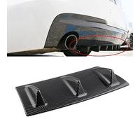 NURCIX Auto ABS Posteriori Diffusore paraurti, per Abarth 124 (2016-2022) Universale Posteriore Labbro Splitter Pinna squalo Spoiler,A-Black-S