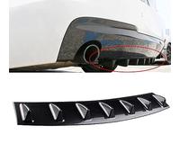 NURCIX Auto ABS Posteriori Diffusore paraurti, per BMW 3 Series Touring F31 Wagon 2012-2018 Universale Posteriore Labbro Splitter Pinna squalo Spoiler,A-Black-L