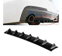 NURCIX Auto ABS Posteriori Diffusore paraurti, per Peugeot 208 I 2012-2019 Universale Posteriore Labbro Splitter Pinna squalo Spoiler,A-Black-L