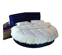 NURCIX Coperta Leggera in Piuma D'Oca Bianca, Inserto per piumone rinfrescante per L'Estate e Il Clima Caldo, Morbido Guscio di Cotone Silenzioso per Letto Rotondo,Diameter200cm(79inch)