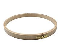 Nurge Anello a forma di croce in legno con scritta "Wooden Embroidery Hoop Cross Stitch #8", 310 mm x 24 mm