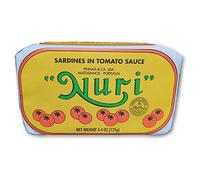 NURI Sardine Portoghesi in Salsa di Pomodoro e Olio d'Oliva - Confezione da 2 (lattine da 4 oz)