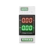 NURII Voltmetro DIN Rail Tipo DC con Display Digitale 100V, amperometro 20A, misuratore Digitale Integrato 50A 1000V(DC0-300V 10A)