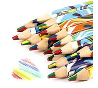 Nurila Matite colorate arcobaleno, 8 pezzi, per bambini, 4 colori, per disegnare penci, sacchetti per la scuola, per l'inizio della scuola, regali da 4 a 12 anni