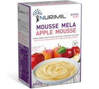 NURIMIL - Alimento Gelificato Anziani da preparare Istantaneo, Mela con Addensante per Disfagia, Nutrizione Sicura e Gustosa, Qualità Professionale(3 Buste x 100g-Merenda-Mousse Mela)