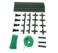 Nurnesy Cetriolo Un Supporto per Impianti a Cornice - Tubo d'Acciaio Traliccio da Giardino Esterno con Rete di Arrampicata in Nylon | Supporto Vegetale per Piselli, Frutta di Vite e