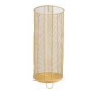 Nurnesy Elegante Supporto per Ombrello Rotondo - Porta Elegante per Bastoncini e Bastoni da Passeggio - Adatto per L'ingresso, la Casa, L'ufficio e L'arredamento 'hotel (Oro)