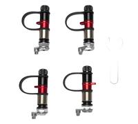 Nurnesy - Kit di valvole di scarico pneumatici 4 pezzi - Sgonfiaggio rapido e spegnimento automatico per uso fuori strada con sensore di pressione