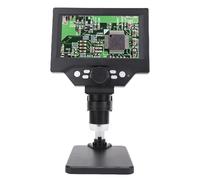 Nurnesy Microscopio Elettronico Digitale con Schermata HD da 5,5 "| Ingrandimento 1000x | 8 Luci a LED Regolabili | Ingrandimento con Supporto Flippebile | per Connessione PC