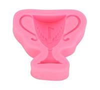 Nurnesy Muffa Fondente in Silicone a Forma di Trofeo-Stampo Al Cioccolato per Uso Alimentare | Decorazione per Torte e Topper Cupcake per Pasticceria Domestica