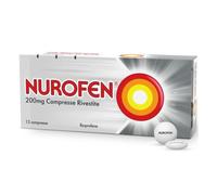 Nurofen ibuprofene compresse contro mal di testa e dolori lievi o moderati 12+ anni 12 compresse rivestite 200mg