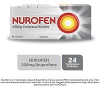 nurofen 200 mg Ibuprofene Antidolorifico 24 Compresse Rivestite