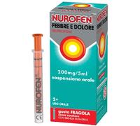 nurofen Febbre e Dolore Bambini 200 mg/5 ml Ibuprofene Sospensione Orale Fragola 100 ml