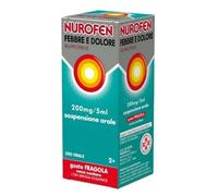 Nurofen Febbre e Dolore Bambini - Sospensione Orale - Gusto Fragola - Senza zucchero - 200 mg/5 ml di Ibuprofene - 100 ml