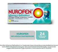 nurofen Influenza e Raffreddore 200 mg + 30 mg 24 Compresse Rivestite
