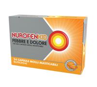 Nurofenkid Febbre e Dolore 100 mg 24 Capsule Molli Masticabili