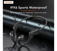 NUROUM Auricolare Bluetooth Auricolare wireless montato sul collo Auricolari aperti sul retro Conduzione del suono liscia ad alta potenza Batteria a lunga durata