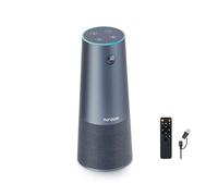 NUROUM C40 Webcam per videoconferenza 2K con microfono e altoparlante, grandangolo 120°, inquadratura automatica AI, zoom 5X, webcam FHD 4 microfoni con cancellazione del rumore, pickup vocale da 4,9