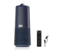Nuroum C50 Webcam per Videoconferenze a 360° con Altoparlante e Microfono, 3 Modalità Video AI Intelligenti, Soppressione del Rumore e Full Duplex, Webcam All-in-1 per Zoom/Team/GoogleMeet