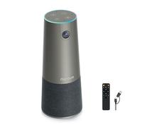 NUROUM Webcam per videoconferenze C46 4K con microfono, CMOS da 8 MP/inquadratura automatica AI/zoom 5x, fotocamera per sala conferenze con microfono e altoparlante con cancellazione del rumore