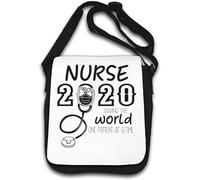 Nurse 2020 Saving The World One Patient at A Time - Borsa a tracolla bianca