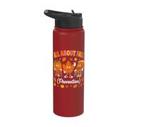 Nurse All About Fall Prevention Fall Physical Therapy PT OT Stainless Steel Insulated Water Bottle