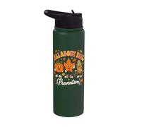 Nurse All About Fall Prevention Fall Physical Therapy PT OT Stainless Steel Insulated Water Bottle