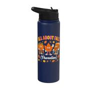 Nurse All About Fall Prevention Fall Physical Therapy PT OT Stainless Steel Insulated Water Bottle