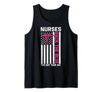 Nurse Back The Blue I've Got Your Six American Flag Canotta