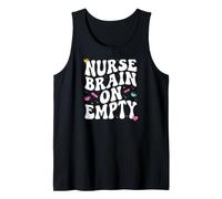 Nurse Brain On Empty Retro Coffee Slogan Graphic Canotta
