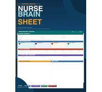 Nurse Brain Sheet: SBAR Nursing Report Notebook: Multi-Patient Shift Organizer for RN, LPN, ICU, Med-Surg & ER Nurses - SBAR Handoff Format, Patient ... & Assessment Tracker | 8.5 x 11 | 100+ Pages