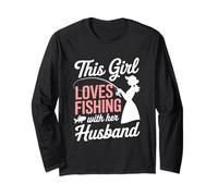 Nurse by Day Fishing Angler Fisherman by Night Fun Design Maglia a Manica