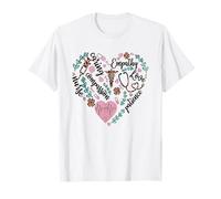 Nurse Heart Pattern for Women with Cute Nurse Leopard Print Maglietta