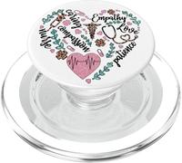 Nurse Heart Pattern For Women With Cute Nurse Leopard Print PopSockets PopGrip per MagSafe