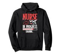Nurse in Progress Loading Healthcare Humor Felpa con Cappuccio