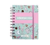 Nurse is Love Agenda 2025 2026-16 Mesi per infermieri e studenti con disegni, notebook pianificatore settimanale, mensile e motivazione quotidiana | Regalo per infermieri, medici e TCAE - RCP