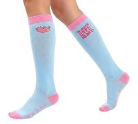 Nurse is Love Calze Compressione Graduata Donna Per Infermiera Fantasia - Calze Antitrombo Donna OSS, Medici | 15-20 mmHg Cotone | Regalo Laurea - HEART