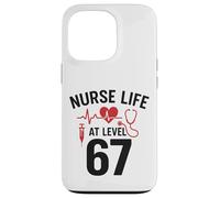 Nurse Life at Level 67 Funny Medical Student 67 Meme Custodia per iPhone 13 Pro