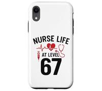Nurse Life at Level 67 Funny Medical Student 67 Meme Custodia per iPhone XR