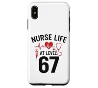 Nurse Life at Level 67 Funny Medical Student 67 Meme Custodia per iPhone XS Max