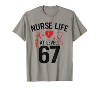 Nurse Life at Level 67 Funny Medical Student 67 Meme Maglietta