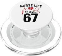 Nurse Life at Level 67 Funny Medical Student 67 Meme PopSockets PopGrip per MagSafe
